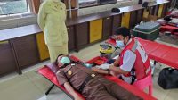Kejati Lampung Bareng PMI Gelar Donor Darah