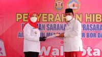 Walikota Bandar Lampung Salurkan Bantuan Sarana Dan Prasarana Berupa Sumur Bor Dalam Kepada Ponpes Dan Masyarakat