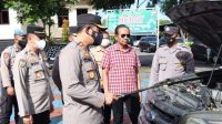 Kapolres Majalengka Gelar Pengecekan kendaraan Dinas Patroli