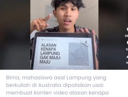 Seorang Mahasiswa Di Polisikan Gegara Videonya Viral mengritik Gubernur Lampung