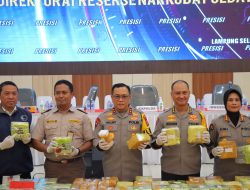 Polda Lampung Amankan 87,5 Kg Sabu dan Berhasil Tangkap 20 Orang Tersangka
