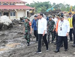 Presiden Jokowi Tinjau Area Terdampak Longsor dan Banjir Lahar Dingin di Sumbar