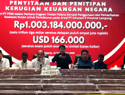 Kejagung Sita Rp.1 Triliun Dari PT PSMI Perkara Korupsi Kawasan Hutan Inhutani V